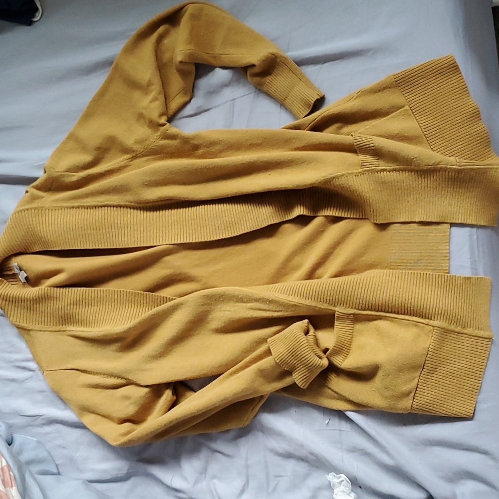 Cielo Mustard Yellow sweater cardigan